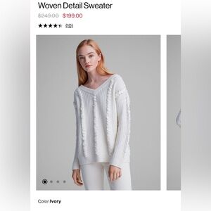 Club Monaco Woven Detail Sweater